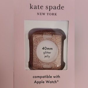 Kate Spade Rose Gold Glitter Jelly Watch Case